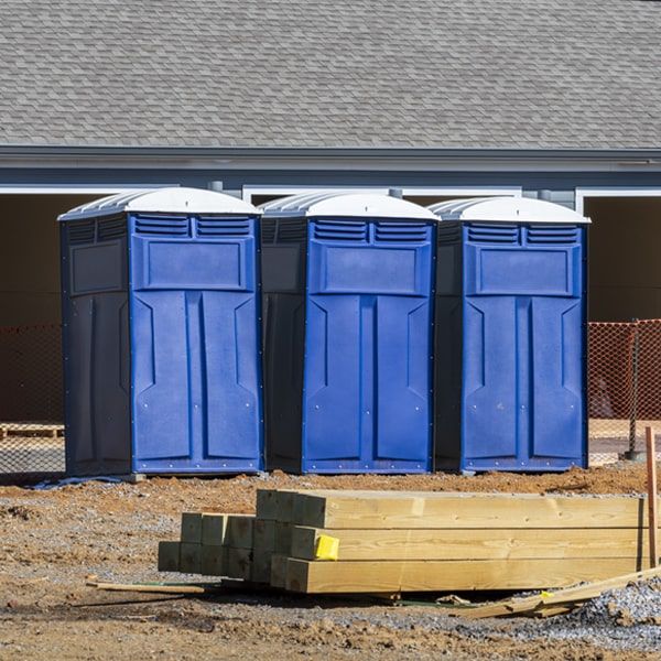 are there any restrictions on what items can be disposed of in the portable toilets in Tracy